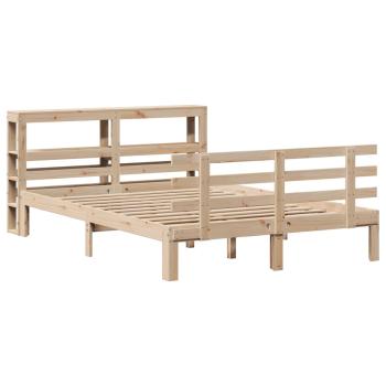 Bettgestell mit Kopfteil ohne Matratze 140x190 cm