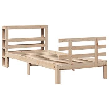 Bettgestell mit Kopfteil ohne Matratze 90x200 cm