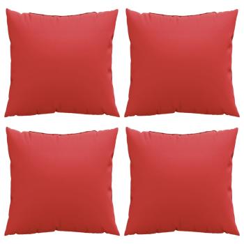 Sofakissen 4 Stk. Rot 60x60 cm Stoff