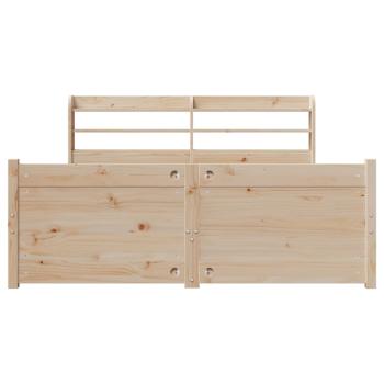 Bettgestell mit Kopfteil ohne Matratze 150x200 cm