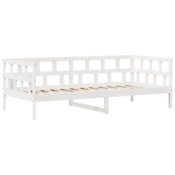 Tagesbett mit Schubladen Weiß 90x200 cm Kiefernholz