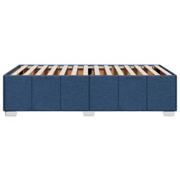 Bettgestell ohne Matratze Blau 90x200 cm Stoff