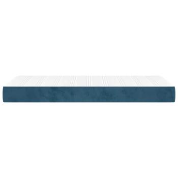 Taschenfederkernmatratze für Kinder Mittel Blau 80x160 cm Samt