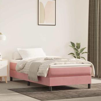 ARDEBO.de - Taschenfederkernmatratze Mittel Rosa 80x220x20 cm Samt