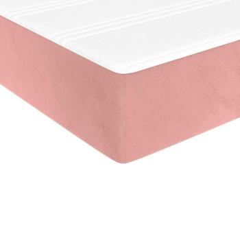 Taschenfederkernmatratze Mittel Rosa 80x220x20 cm Samt