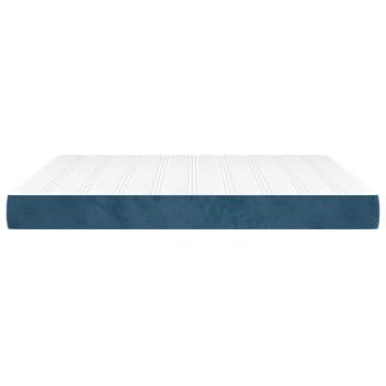 Taschenfederkernmatratze Mittel Dunkelblau 160x210x20 cm Samt