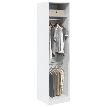 ARDEBO.de - Kleiderschrank Weiß 50x50x200 cm Holzwerkstoff