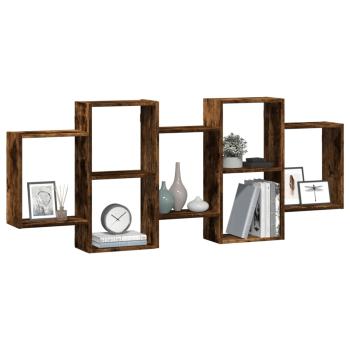 Wandregal R?uchereiche 159x18x65 cm Holzwerkstoff