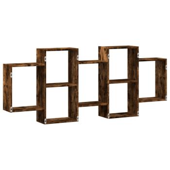 Wandregal R?uchereiche 159x18x65 cm Holzwerkstoff