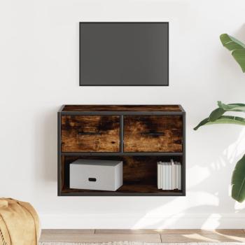 ARDEBO.de - TV-Schrank Räuchereiche 60x31x39,5 cm Holzwerkstoff und Metall