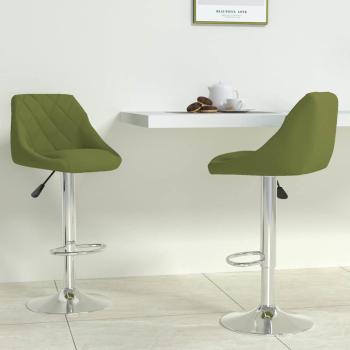 ARDEBO.de - Barhocker 2 Stk. Hellgr?n Samt