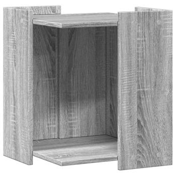Katzenklo Grau Sonoma 42x42x51 cm Holzwerkstoff