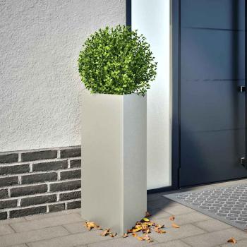 ARDEBO.de - Pflanzkübel Dreieckig 40x34,5x75 cm Edelstahl