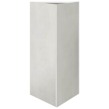 Pflanzkübel Dreieckig 40x34,5x75 cm Edelstahl