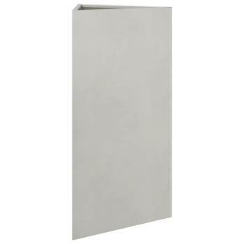Pflanzkübel Dreieckig 40x34,5x75 cm Edelstahl