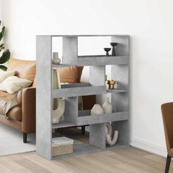 ARDEBO.de - B?cherregal Betongrau 100x33x125,5 cm Holzwerkstoff
