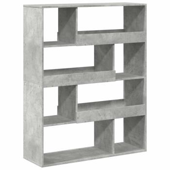 B?cherregal Betongrau 100x33x125,5 cm Holzwerkstoff