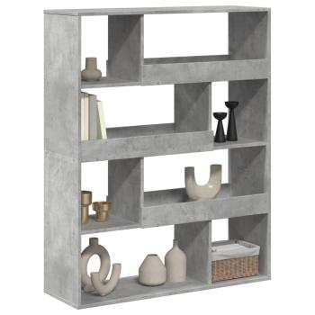 B?cherregal Betongrau 100x33x125,5 cm Holzwerkstoff