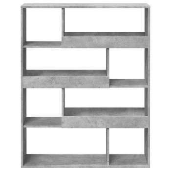 B?cherregal Betongrau 100x33x125,5 cm Holzwerkstoff