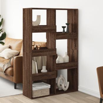 ARDEBO.de - Raumteiler Braun Eichen-Optik 100x33x155,5 cm Holzwerkstoff
