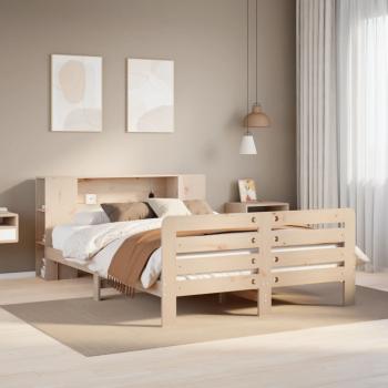 ARDEBO.de - Massivholzbett ohne Matratze 135x190 cm Kiefernholz