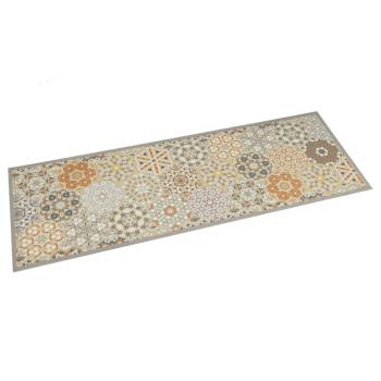 ARDEBO.de - Küchenteppich Waschbar Sechseck Pastell 45x150 cm Samt