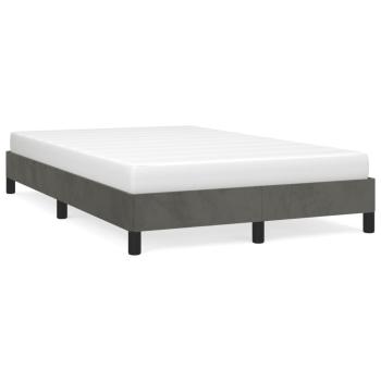 Bettgestell ohne Matratze Dunkelgrau 120x190 cm Samt