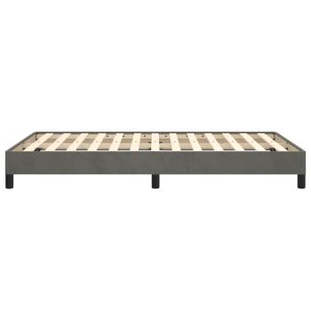 Bettgestell ohne Matratze Dunkelgrau 120x190 cm Samt