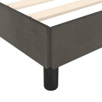 Bettgestell ohne Matratze Dunkelgrau 120x190 cm Samt