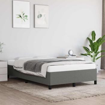 ARDEBO.de - Bettgestell ohne Matratze Dunkelgrau 120x190 cm Stoff