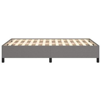 Bettgestell ohne Matratze Dunkelgrau 120x190 cm Stoff