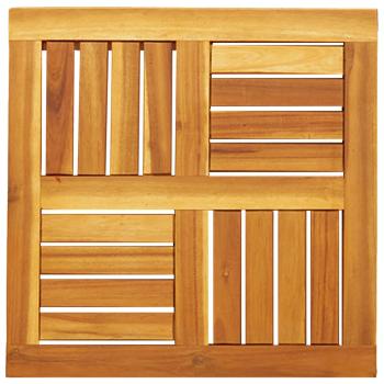 Tischplatte 50x50x2 cm Quadratisch Massivholz Akazie