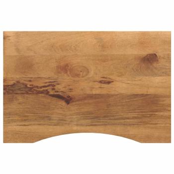 ARDEBO.de - Schreibtischplatte mit Aussparung 90x50x2,5 cm Massivholz Mango