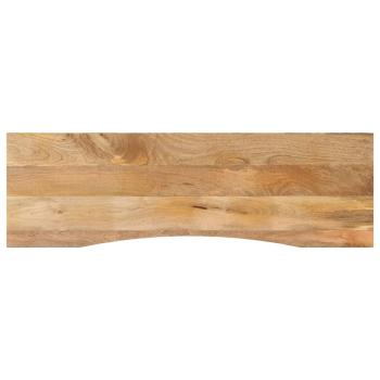 ARDEBO.de - Schreibtischplatte mit Aussparung 160x50x2,5cm Massivholz Mango
