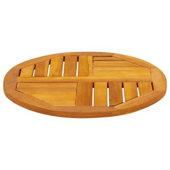 Tischplatte Ø50x2 cm Rund Massivholz Akazie