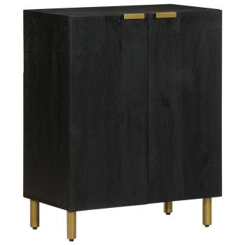 ARDEBO.de - Sideboard Schwarz 60x33x75 cm Holzwerkstoff
