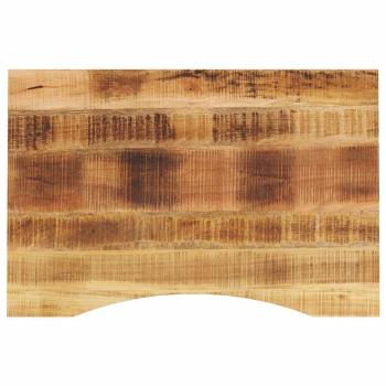 ARDEBO.de - Schreibtischplatte mit Aussparung 100x50x2,5cm Massivholz Mango