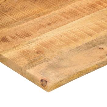 Schreibtischplatte mit Aussparung 100x50x2,5cm Massivholz Mango
