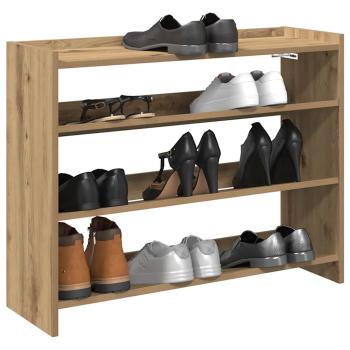 ARDEBO.de - Schuhregal Artisan-Eiche 80x25x62 cm Holzwerkstoff