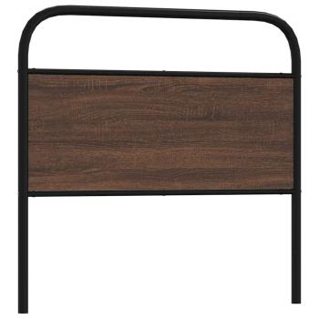 ARDEBO.de - Ersatz-Kopfteil Braun Eichen-Optik 100 cm Stahl und Holzwerkstoff