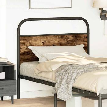 ARDEBO.de - Ersatz-Kopfteil Räuchereiche 100 cm Stahl und Holzwerkstoff