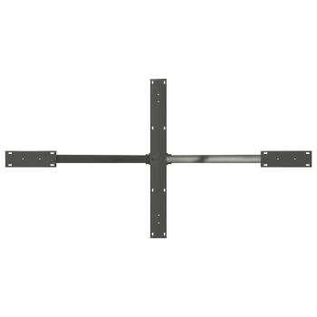 Esstischbein in Spinnenform Anthrazit 150x78x(72-73) cm Stahl