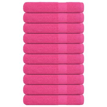 ARDEBO.de - Saunatücher FROGN 10 Stk. Rosa 80x200 cm 360 g/m²