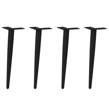 ARDEBO.de - Couchtischbeine Konische Form 4 Stk. Schwarz 30-31 cm Stahl