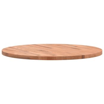 Tischplatte Ø70x2,5 cm Rund Massivholz Buche