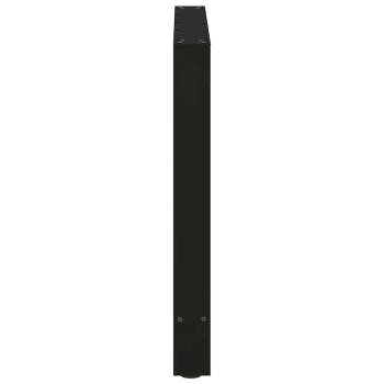 Esstischbeine Schwarz 2 Stk. 80x(72-73) cm Stahl