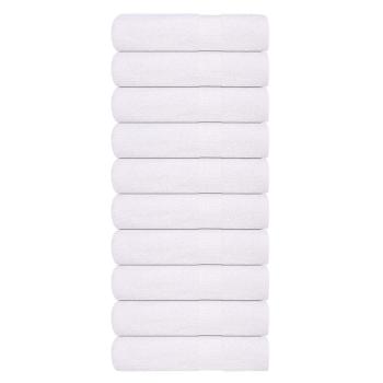 ARDEBO.de - Badetücher FROGN 10 Stk. Weiß 100x150 cm 360 g/m²