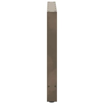 Esstischbeine Naturstahl 2 Stk. 90x(72-73) cm Stahl