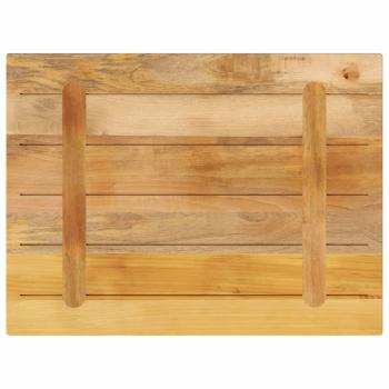 Tischplatte 80x70x1,5 cm Rechteckig Raues Massivholz Mango