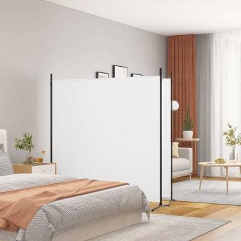 ARDEBO.de - 2-tlg. Paravent Wei? 348x180 cm Stoff
